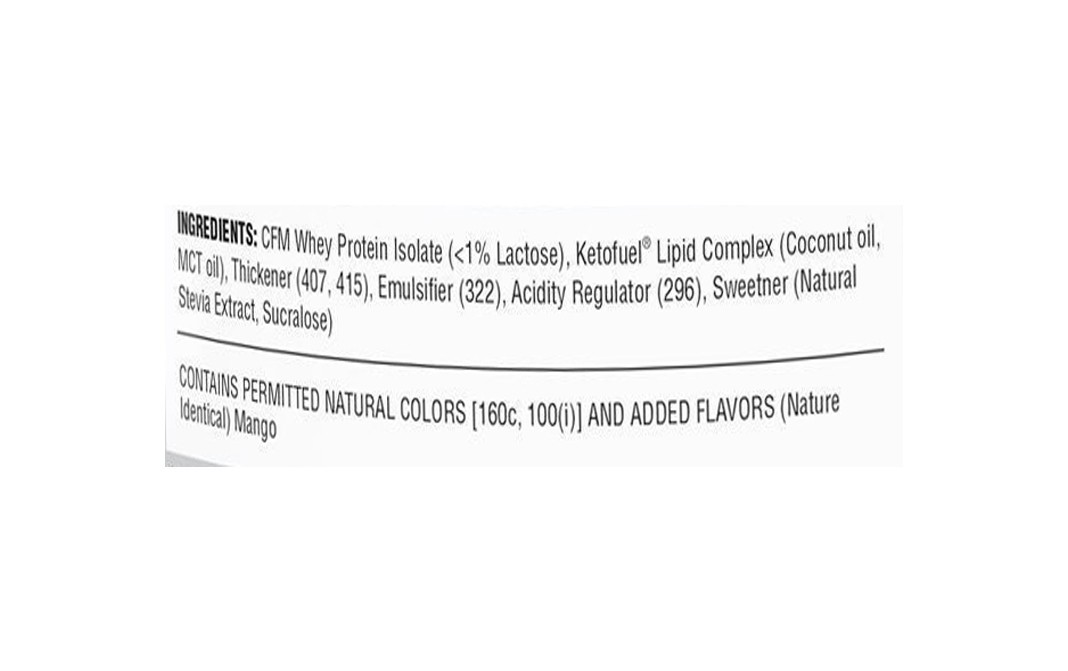 Procel Ketowhey Mango Lassi Flavor Ketogenic Protein Powder   Plastic Container  2 kilogram